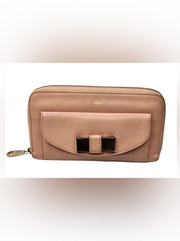Authentic Chloe Full Leather Portefeuille Long Wallet All Inclusive